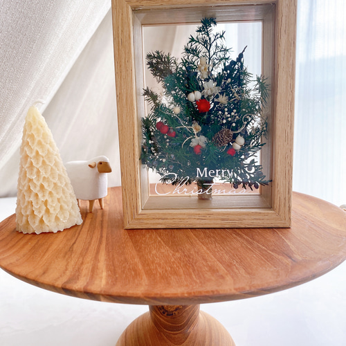クリスマス2024 フレームボックスアレンジメント クリスマスツリー