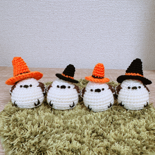 シマエナガの編みぐるみ ハロウィンVer. あみぐるみ chaa_c_l 通販