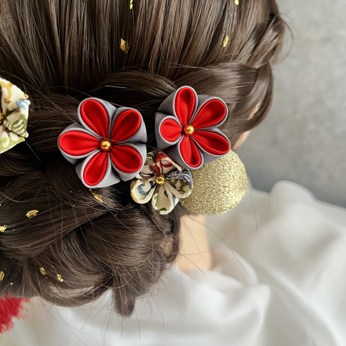 ALOHA　レトロモダン　和装髪飾り　七五三等♛︎no.450&単品 ALOHA レトロモダン 和装髪飾り 七五三等♛︎no.450&単品 レトロ