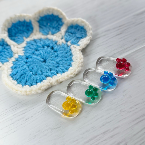 ガラスフュージング 肉球箸置き◡̈ 箸・箸置き Amanaki 通販 18347719