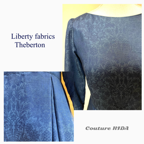 Takako.S☆様 リバティ生地使用 ワンピース ☆リバティ生地使用 セバートン エステルジャガード 7分袖