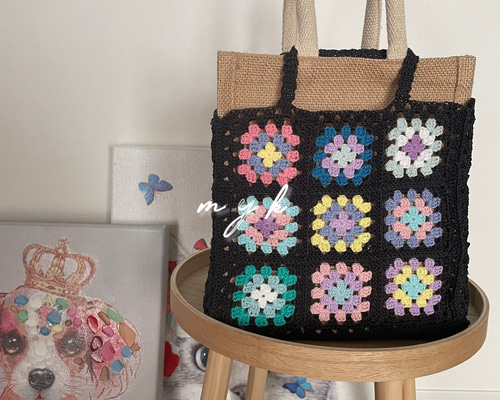 【専用】スクエアグラニーバッグ　他2点 グラニースクエアバッグ | Handmade Shop nana.