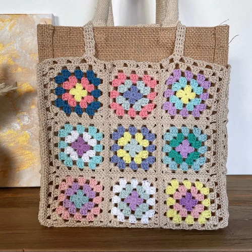 専用です　グラニーバックLサイズ 専用です 手短マチ付きグラニーバックLサイズ 専用です 手短マチ