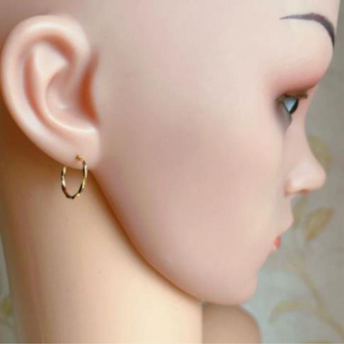 【MISSOMA】 K18ゴールドヴェルメイユ ツイストミニフープピアス MISSOMA】 K18ゴールドヴェルメイユ ツイストミニフープピアス