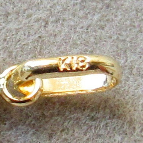 K18 コイン ネックレス エリザベス 刻印 18金 特大サイズ XL