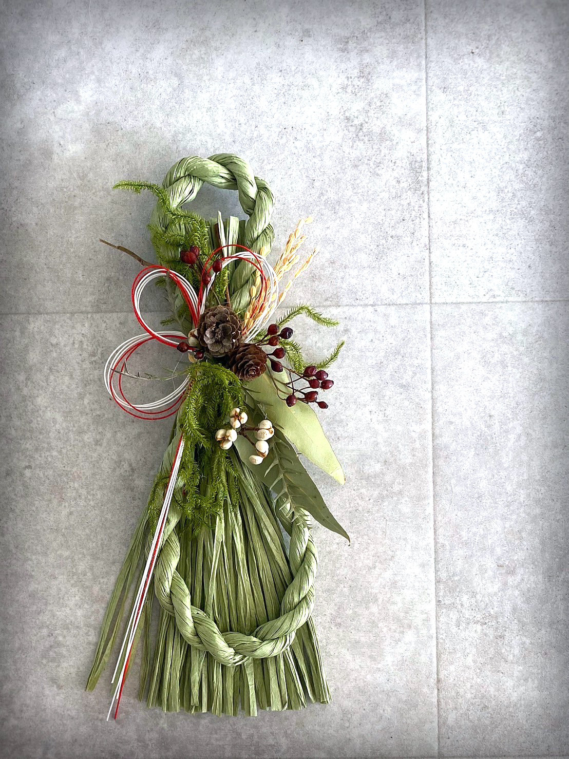 ✧ out 2016 ナチュラルモダン しめ縄 リース mii様