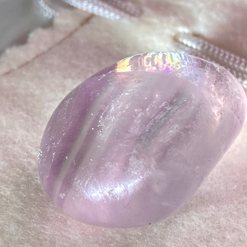 受験御守り✨ 袋付き【記憶力を高める石】虹入り フローライト 蛍石