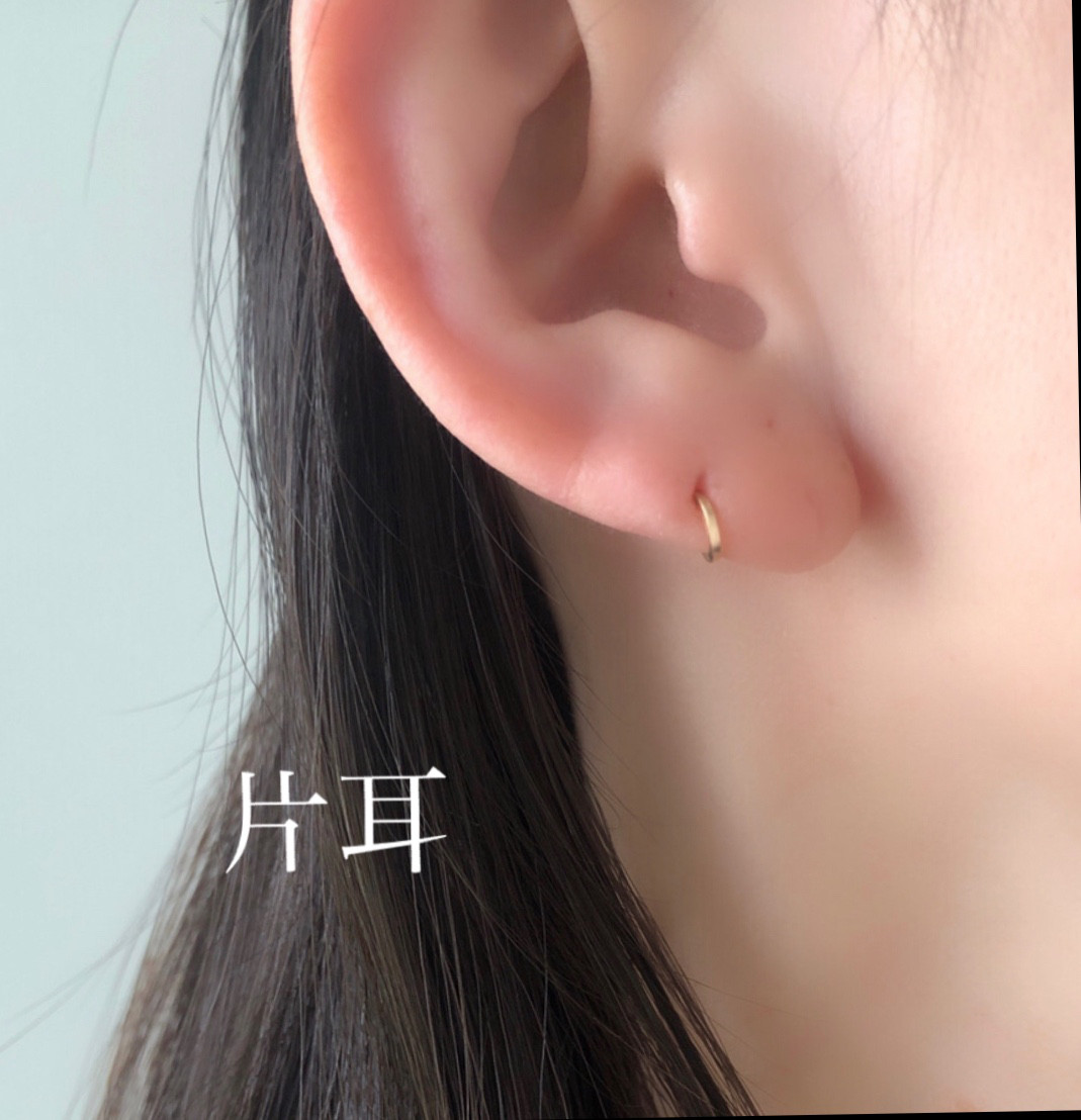 La Brillante】◼︎片耳5㎜超超極小squareキャッチレスフープ