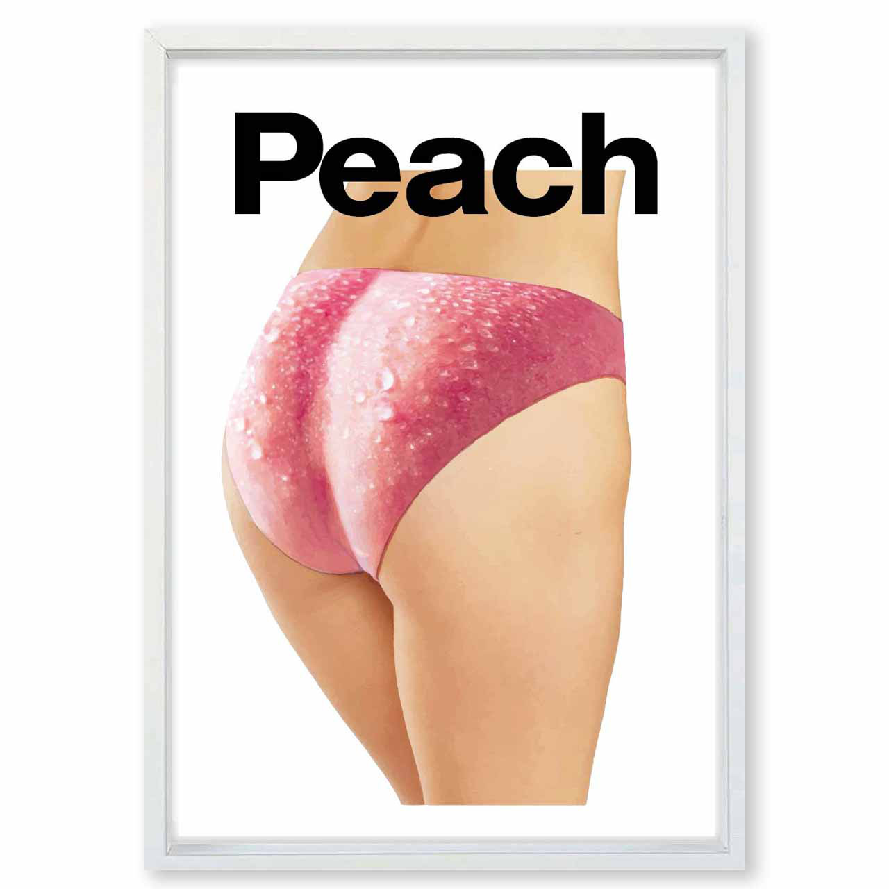 Peach　フルーツ　イラスト　ポスター　A4 A3 A2 A1　アート  　アートポスター　　3126