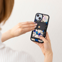 MagSafe 対応 カードケース ☆ 選べる20デザイン ｜ 天然貝 螺鈿アート シェル 2枚目の画像