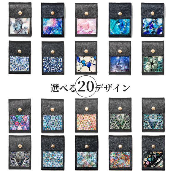 MagSafe 対応 カードケース ☆ 選べる20デザイン ｜ 天然貝 螺鈿アート シェル 8枚目の画像