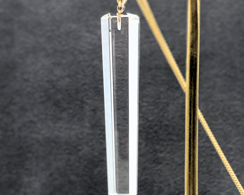 天然白水晶ネックレK18- 10mm まんまる クォーツ/白水晶 K18 K18GP 天然石ネックレス