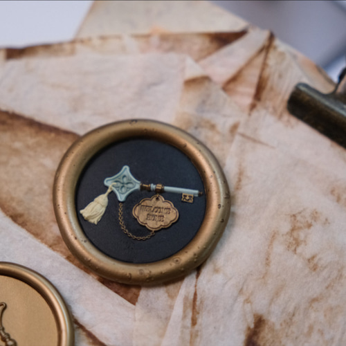 シーリングスタンプヘッド clé secrète 秘密の鍵 アンティーク 真鍮