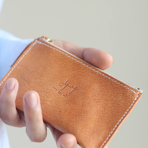 ラフに使える万能レザーポーチミニ カードケース コインケース 本革