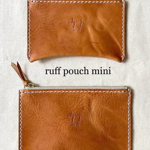 RRL × Horween レザー ミニポーチ／コインケース RRL × Horween レザー ミニポーチ／コインケース（ラフに使える