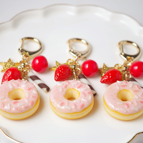 POPドーナツキーホルダー（ピンク） キーホルダー Fairy Candy 通販