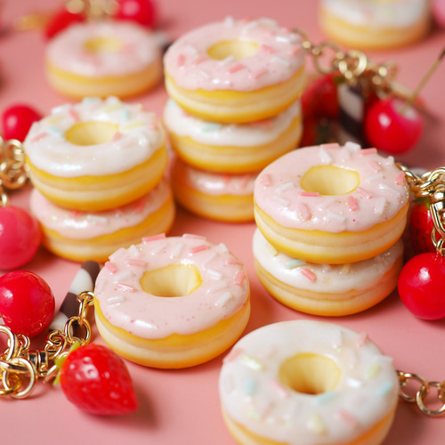 POPドーナツキーホルダー（ピンク） キーホルダー Fairy Candy 通販