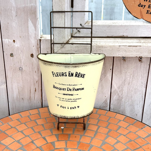 ブリキ ブリキ鉢 プランター 鉢 植木鉢 鉢 ガーデニング ホワイト