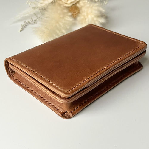 名刺入れ 名入れ可 本革 ブラウン レザー カードケース メンズ