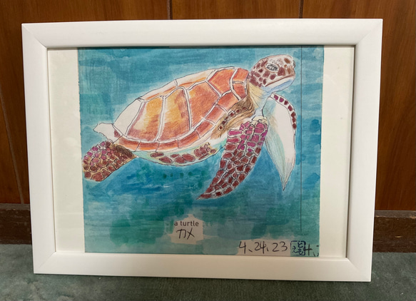 海亀 絵画 artist tomo 通販 18350307｜Creema(クリーマ)