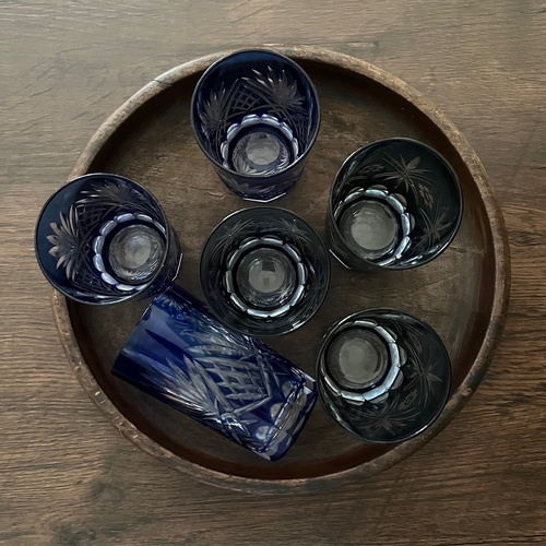 アンティーク レトロ 昭和 くり抜き無垢盆 お盆・トレイ antique