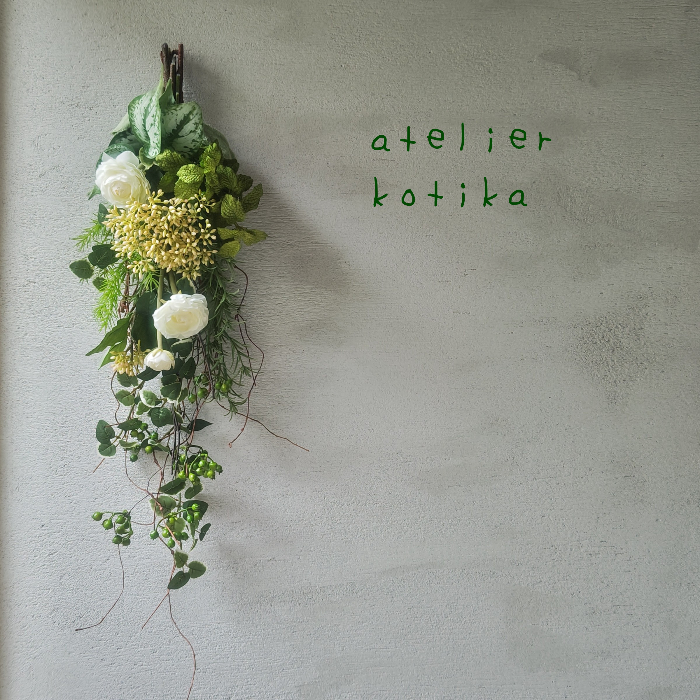 ラナンキュラスのロングスワッグ／アーティフィシャルフラワー