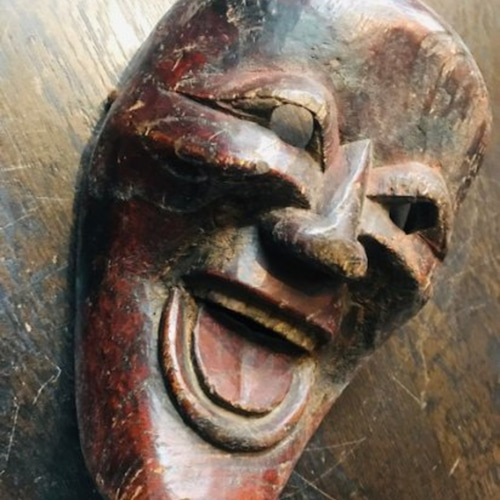 田楽面 室町時代 彫刻 antique art nozomi 通販 18350448｜Creema