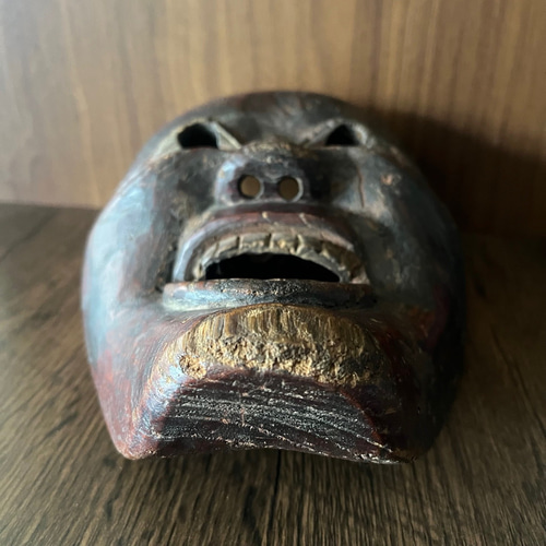 田楽面 室町時代 彫刻 antique art nozomi 通販 18350448｜Creema
