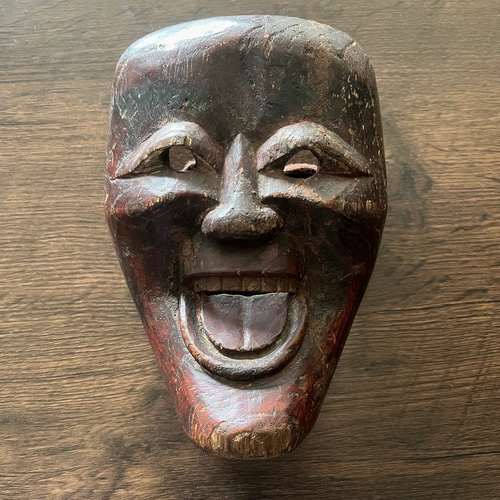 田楽面 室町時代 彫刻 antique art nozomi 通販 18350448