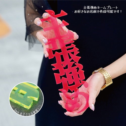 主張強めサイズ！【 漢字 ひらがな カタカナ 】 アクリルお名前