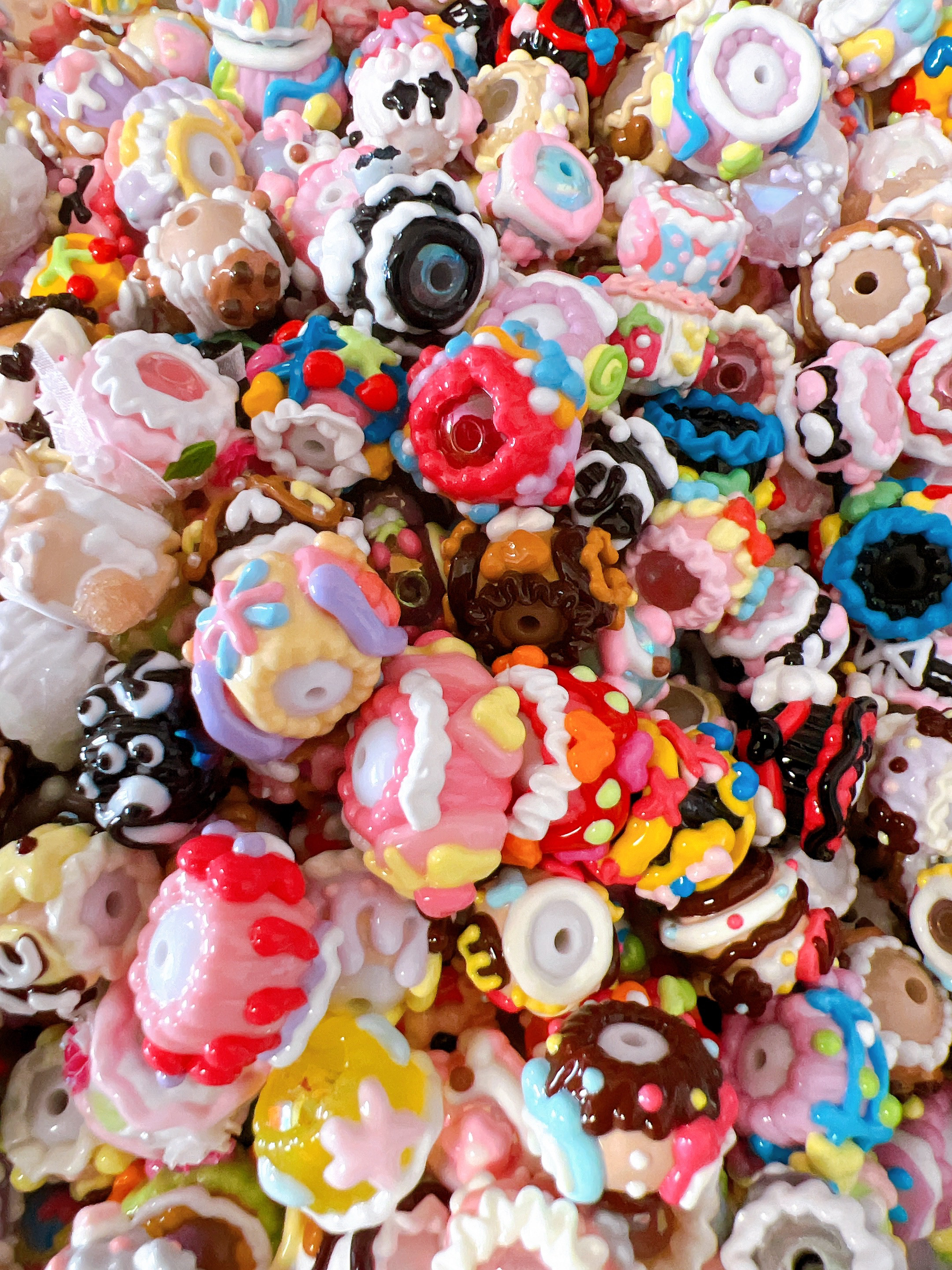 手描き ペイントビーズ 50個￥5050