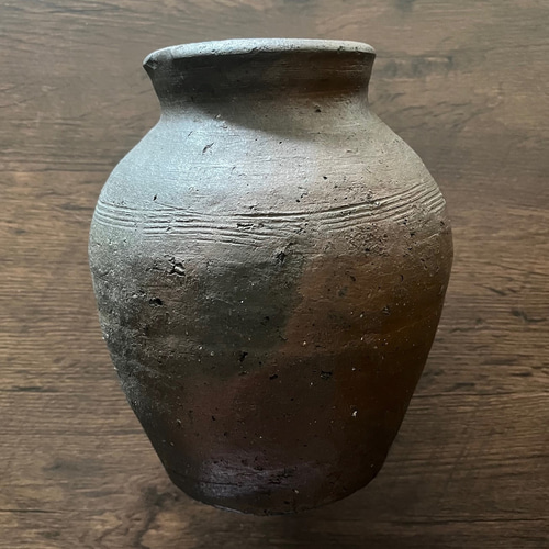 鎌倉時代 古備前壺】高さ24cm 重厚な歴史と美を宿す本物保証の逸品