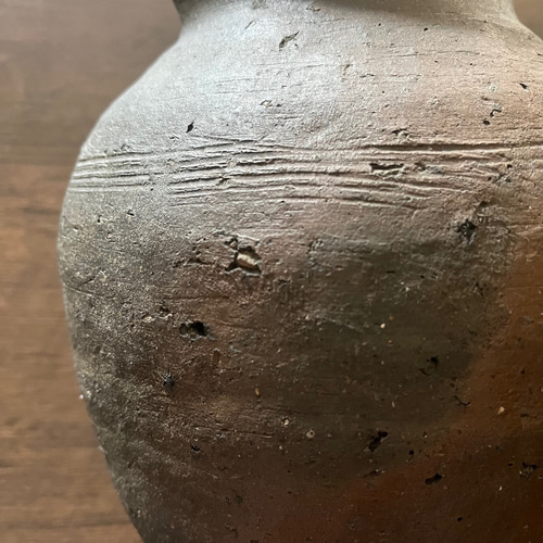 鎌倉時代 古備前壺】高さ24cm 重厚な歴史と美を宿す本物保証の逸品