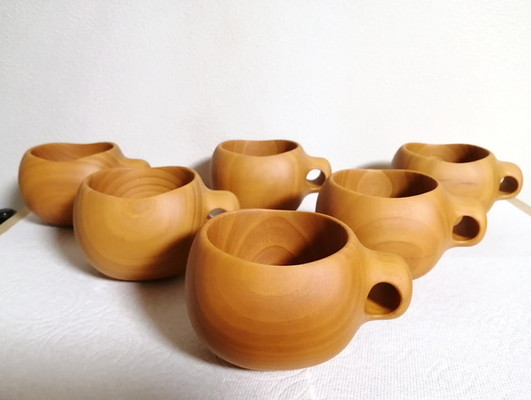 木のマグカップ　KYOTO Hannari cup　無垢 5枚目の画像