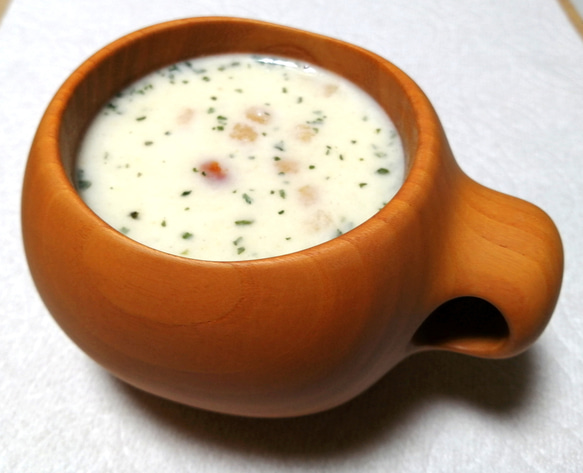 木のマグカップ　KYOTO Hannari cup　無垢 2枚目の画像