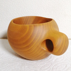 木のマグカップ　KYOTO Hannari cup　無垢 4枚目の画像