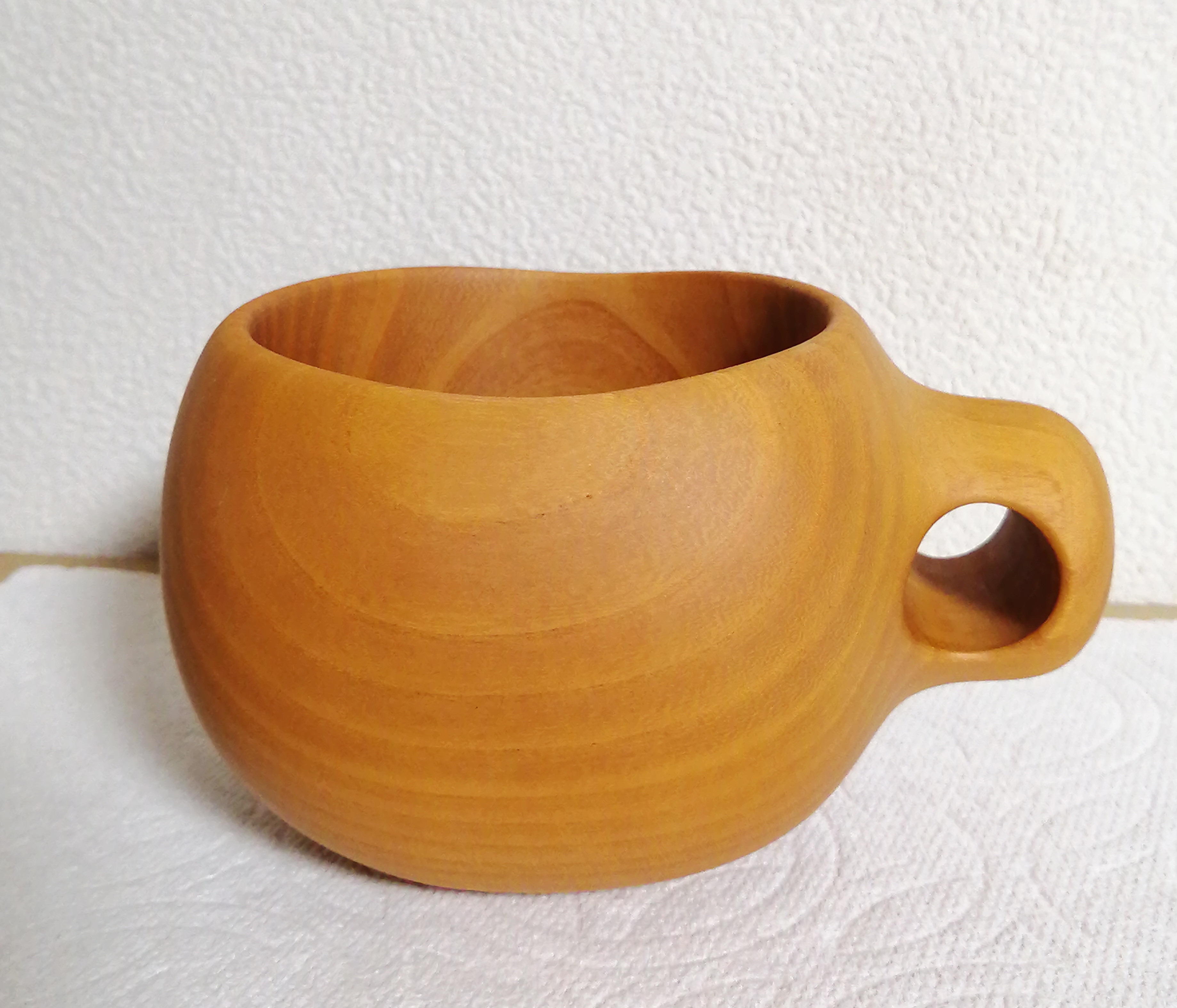 木のマグカップ　KYOTO Hannari cup　無垢