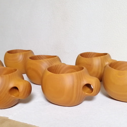 木のマグカップ　KYOTO Hannari cup　無垢 6枚目の画像