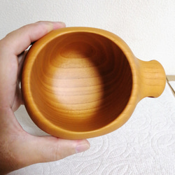 木のマグカップ　KYOTO Hannari cup　無垢 3枚目の画像