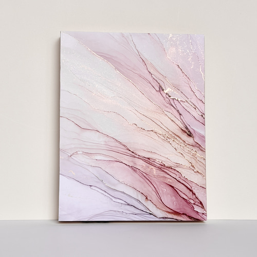 アルコールインクアート　ノート アートプレート ブラック アルコールインクアート | あなただけの