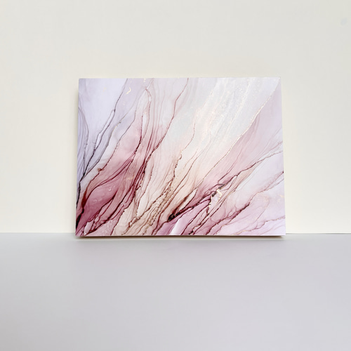 アートパネル 漣(さざなみ)〜くすみパステル〜 アルコールインクアート