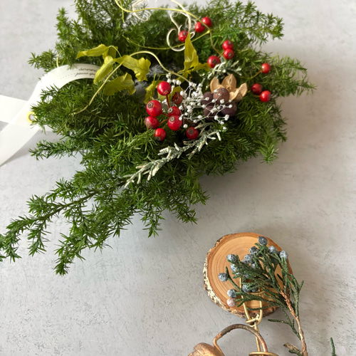 再販12】小さな森のクリスマスリース リース soerari 通販 18350672