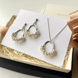 【ラッピング付き✶】★嬉しい煌めきSET✧˖プチパールオーバルリング★送料無料 5枚目の画像