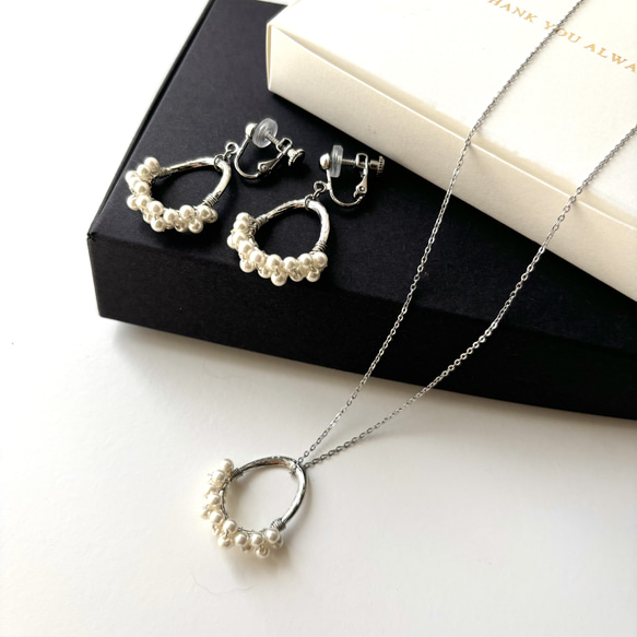 【ラッピング付き✶】★嬉しい煌めきSET✧˖プチパールオーバルリング★送料無料 11枚目の画像