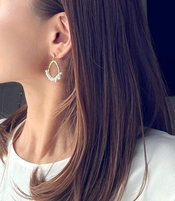 【ラッピング付き✶】★嬉しい煌めきSET✧˖プチパールオーバルリング★送料無料 8枚目の画像