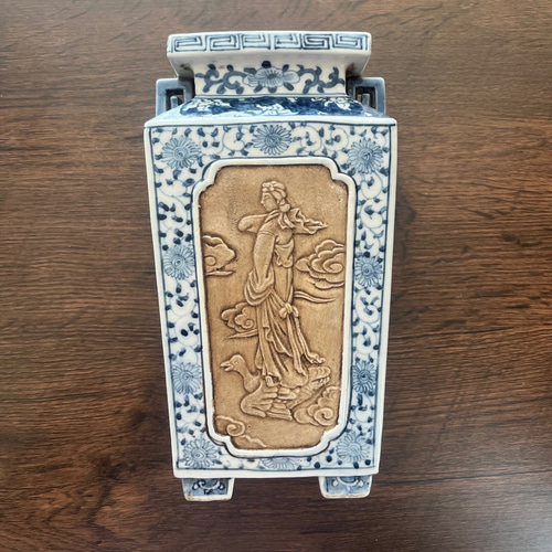 飾り壺　九谷焼 陽山作 耳付花瓶/壺 Amazon｜品 緑 薩摩焼 九谷焼き 豪華金彩 花瓶 壺 飾り壺 花 染