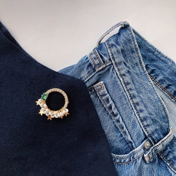 BROOCH:「Wish」starry night 6枚目の画像