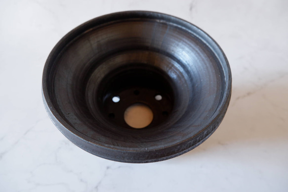 8号鉄砂黒鉢620　塊根植物　多肉植物　盆栽　植木鉢　作家鉢　沖縄 4枚目の画像