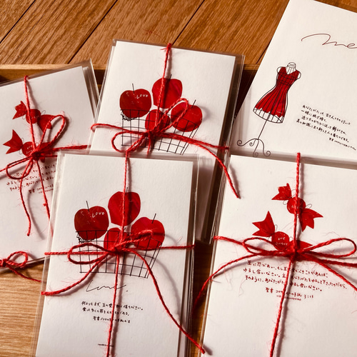 赤色みことばポストカードセット6枚入 【送料無料】 ポストカード