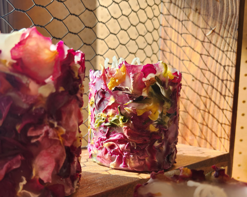専用　ハンドメイドキャンドルホルダー　キャンドル　薔薇キャンドル ○○キャンドルホルダー(Rose)○○ | machirche